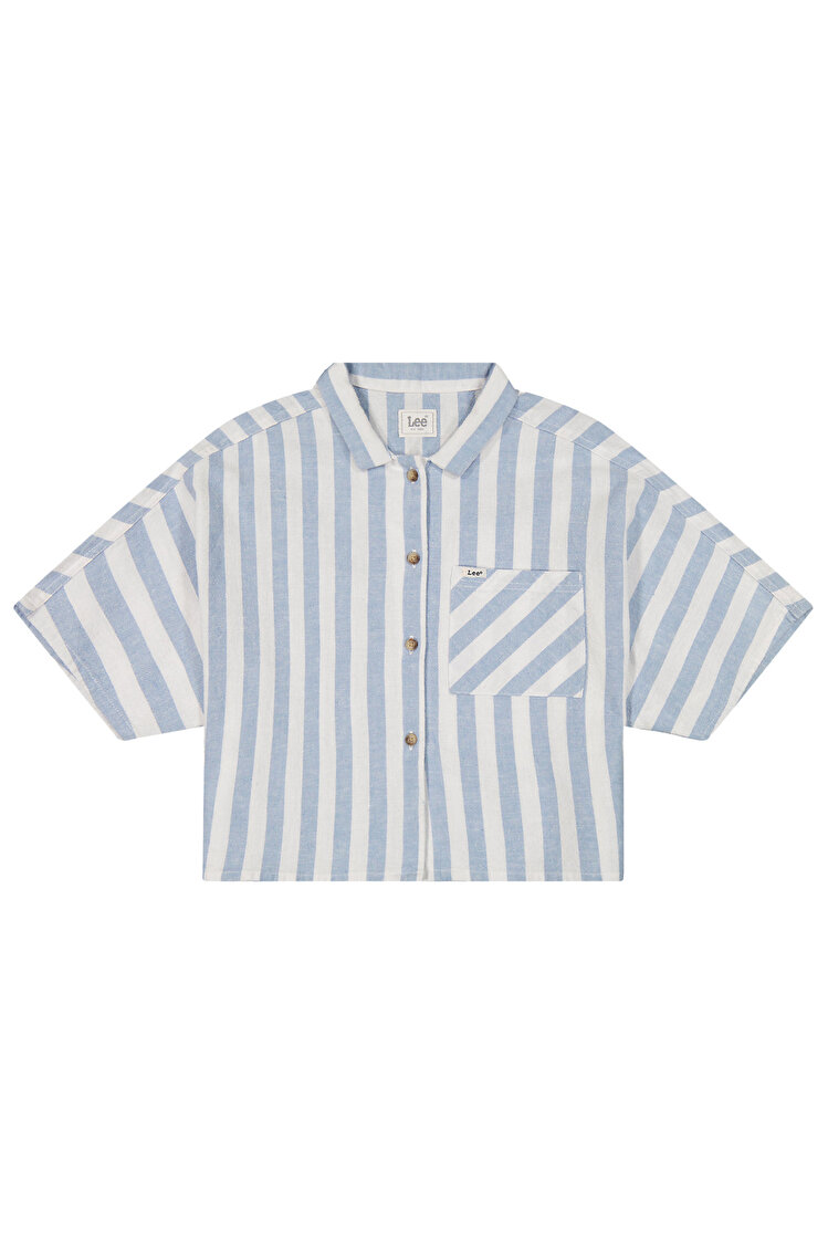 Рубашка LEE RESORT SHIRT Relaxed Fit (112378262) Голубой