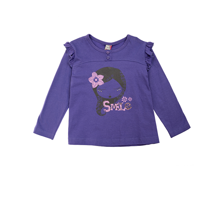 Футболка з довгим рукавом Losan Mc baby girls (026-1207AD/518) Світло-фіолетовий