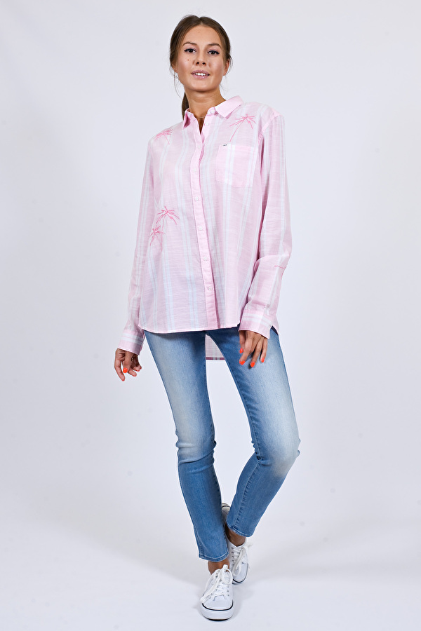 Рубашка Lee Long Sleeved Loose Fit (L45TIMNL) Розовый