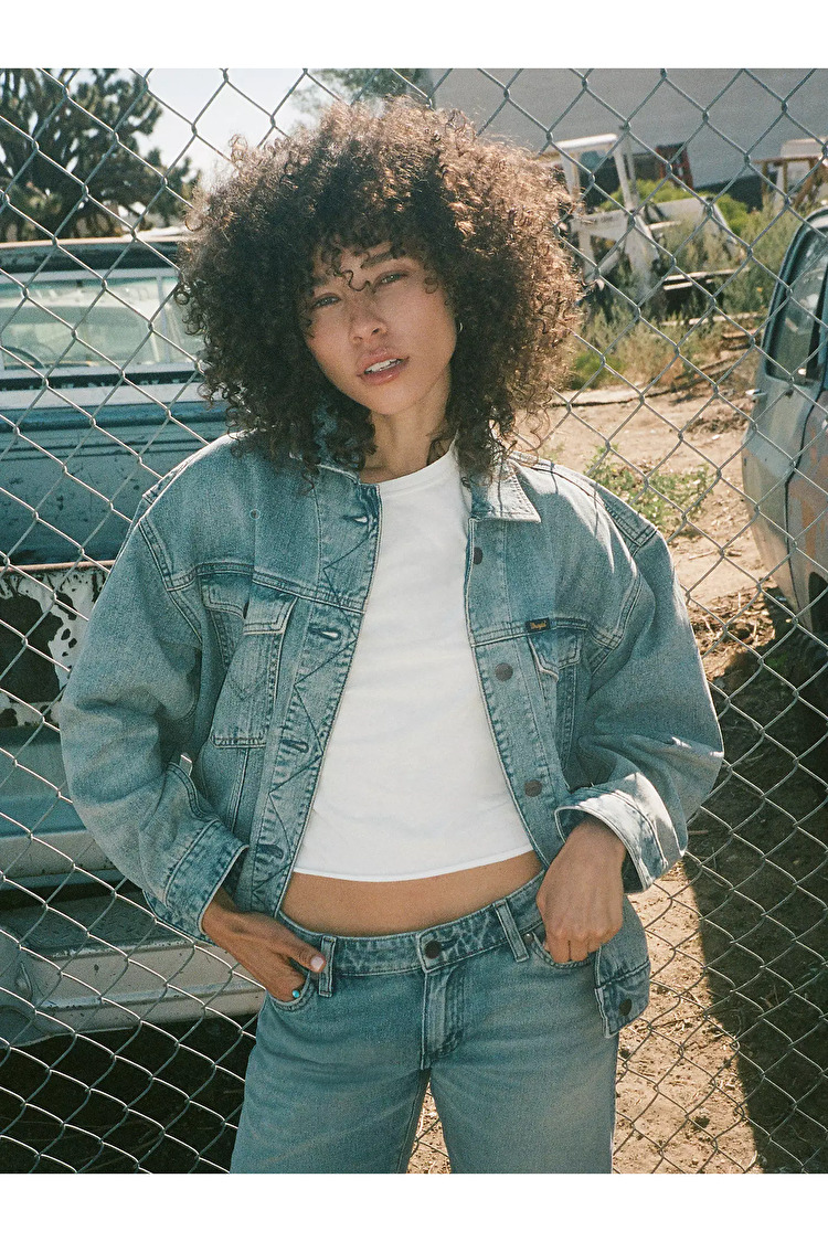 Куртка Wrangler COWGIRL JACKET Relaxed Fit (112378131) Блакитний