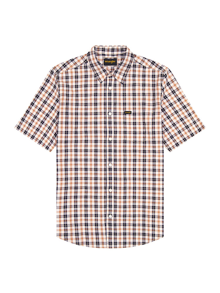 Сорочка Wrangler SS 1 PKT SHIRT Regular Fit (112378048) Коричневий