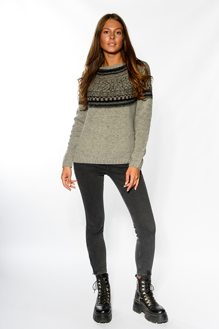 Джемпер LEE Fair Isle Crew Knit Regular Fit (L52JAF37) Серый