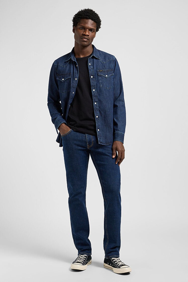 Джинсы LEE Daren Zip Fly Regular Fit (112370642) Темно-синий