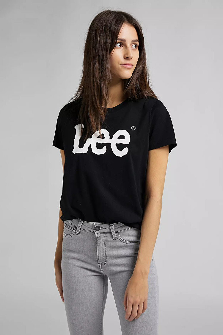 Футболка LEE Logo Tee Regular Fit (112109467) Чорний