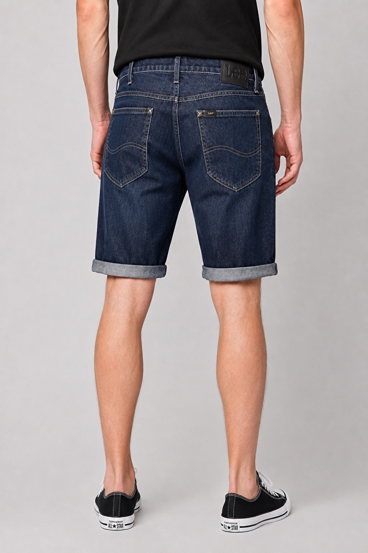 Шорти джинсові LEE 5 Pocket Short Regular Fit (L73ELJIS) Темно-синій