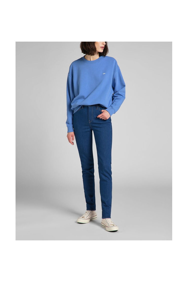 Свитшот LEE Crew Neck Sweatshirt Relaxed Fit (L53LRYSV) Голубой