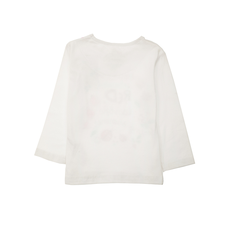 Футболка с длинным рукавом Losan Kids girls (316-1032AD/001) Белый