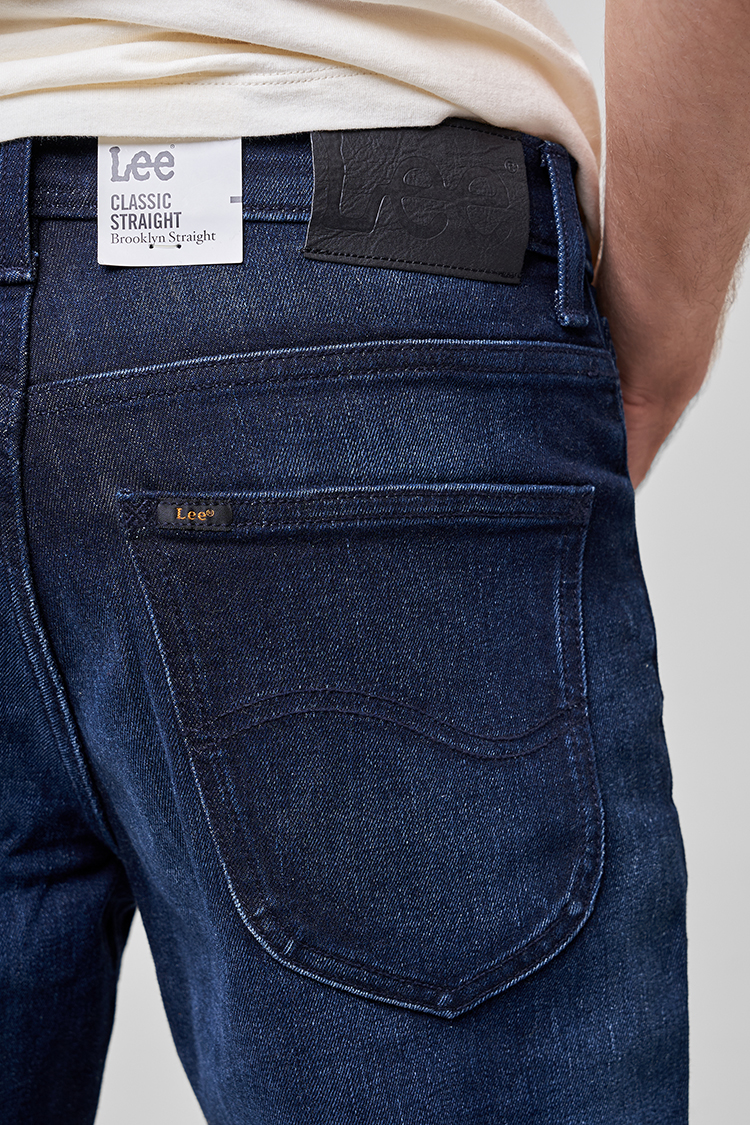 Джинси LEE Brooklyn Straight Regular Fit (L452DHDO) Темно-синій