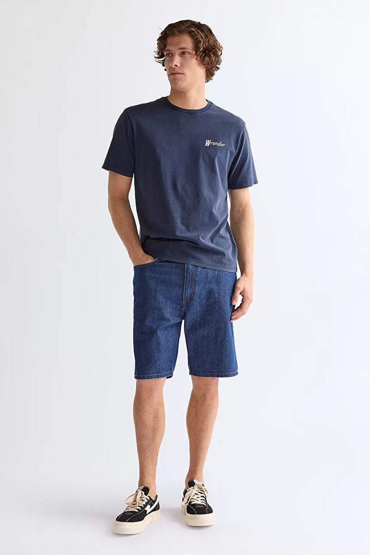 Футболка Wrangler Graphic Tee Relaxed Fit (112377995) Голубой