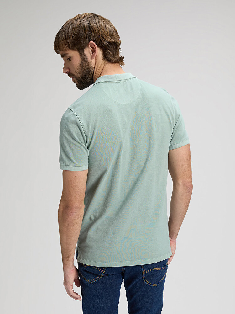 Поло LEE GARMENT DYE POLO Regular Fit (112376465) Зелений