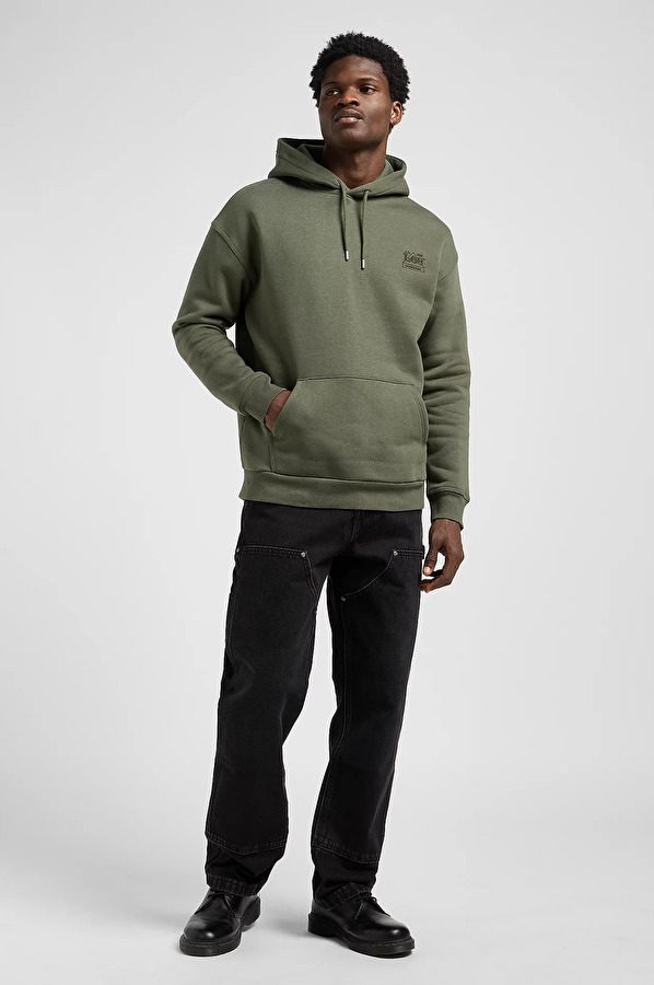 Худи LEE WW ESSENTIAL HOODIE Relaxed Fit (112372358) Зеленый