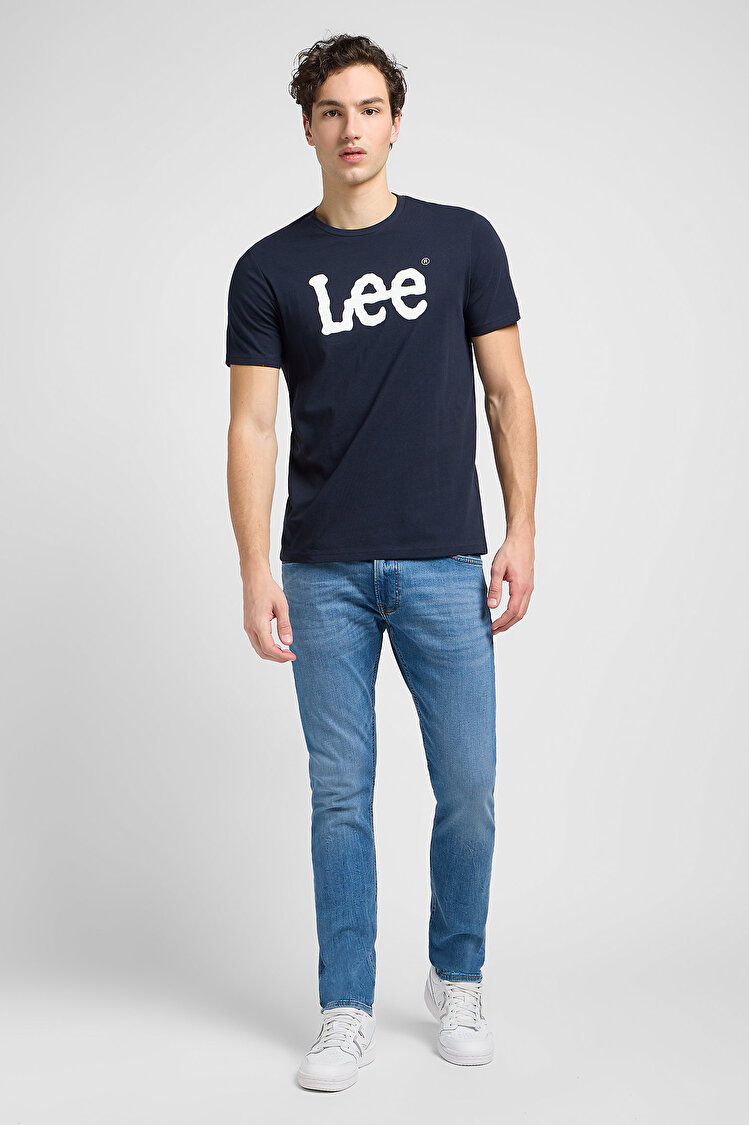 Футболка LEE WOBBLY LOGO TEE Regular Fit (112116126) Темно-синий