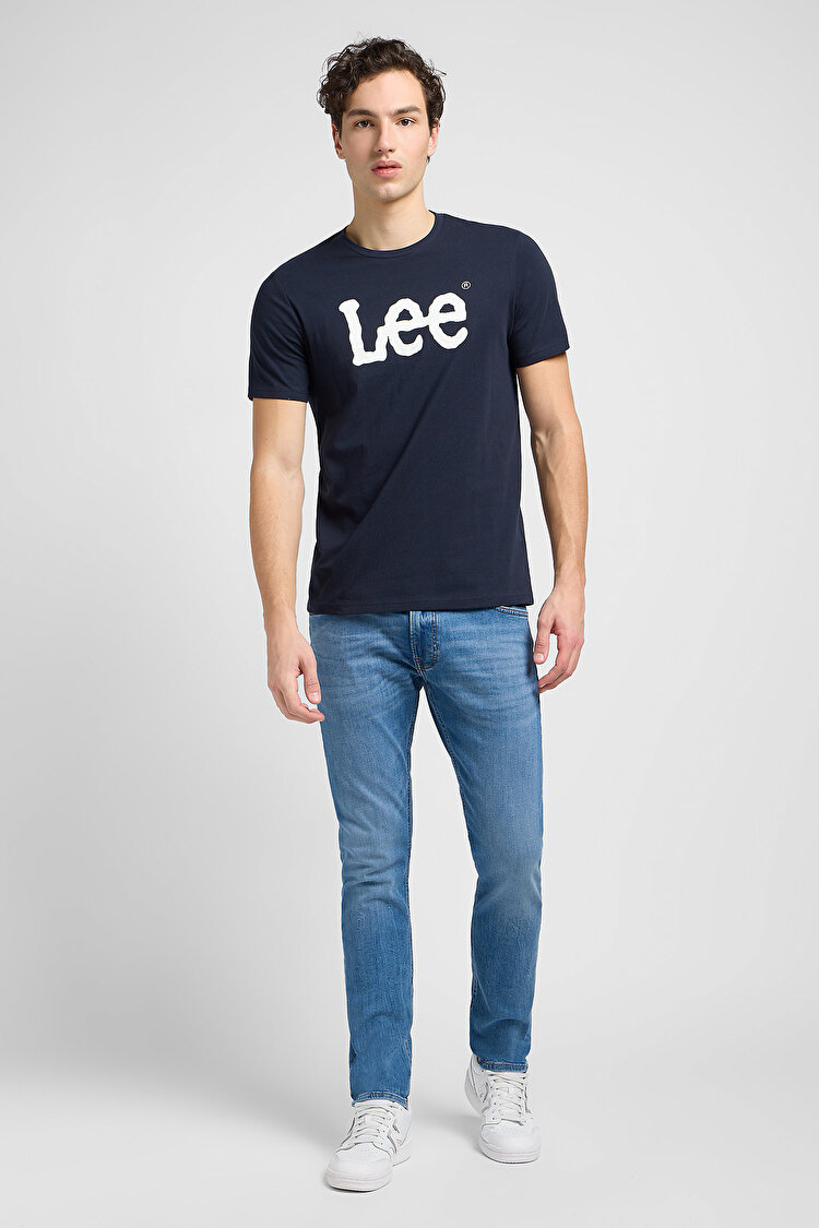Футболка LEE WOBBLY LOGO TEE Regular Fit (112116126) Темно-синій