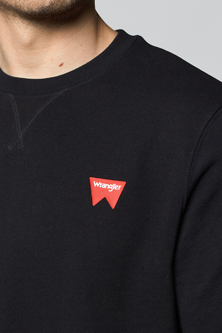 Світшот Wrangler Sign Off Sweatshirt Regular Fit (W6589HA01) Чорний