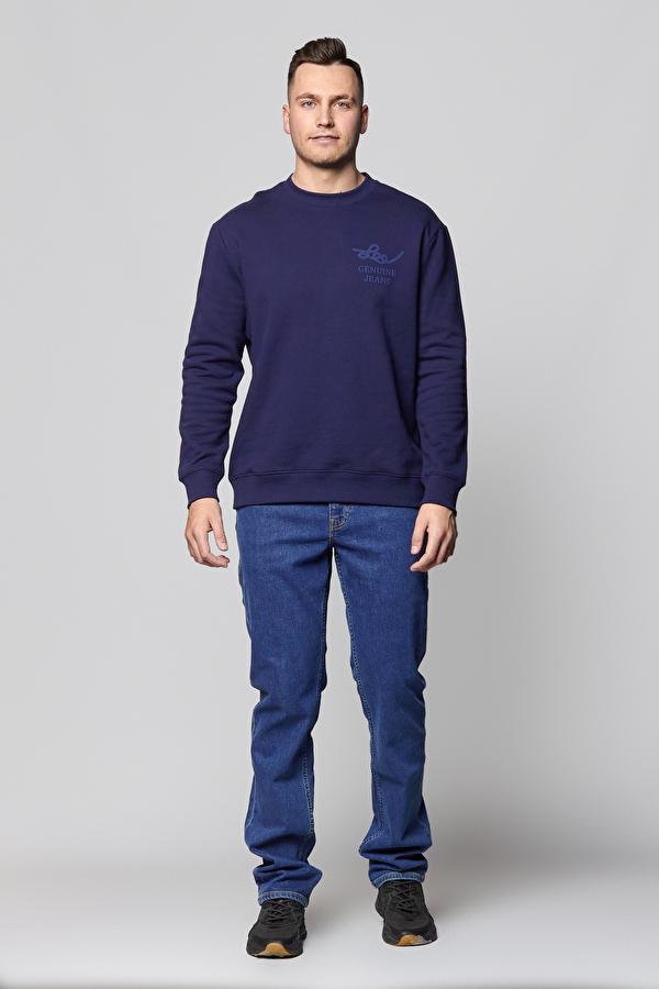 Свитшот Lee Rider Graphic Sweatshirt Regular Fit (L80STJ35) Темно-синий