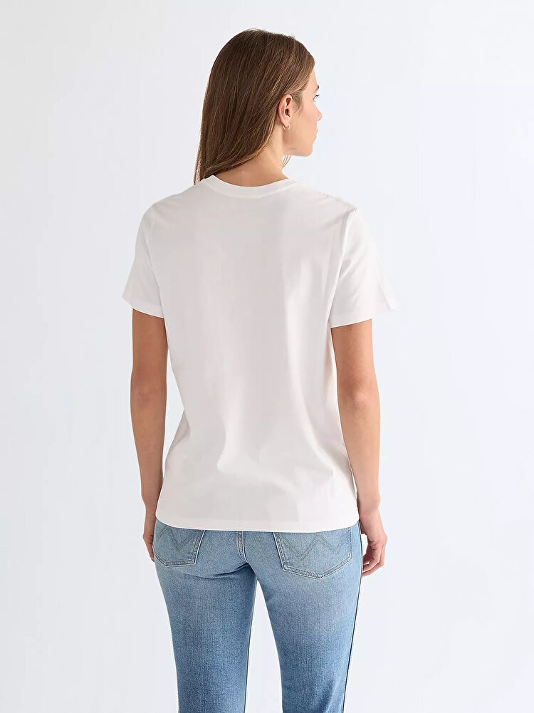 Футболка Wrangler Sign Off Tee Slim Fit (112373024) Белый