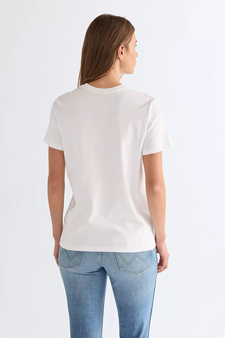 Футболка Wrangler Sign Off Tee Slim Fit (112373024) Білий