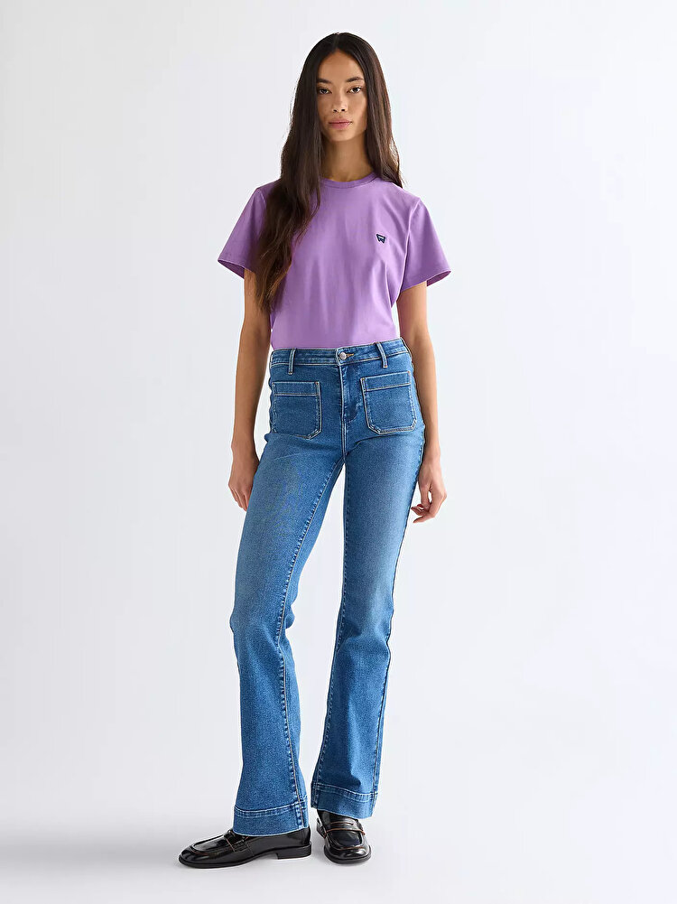 Джинси Wrangler FLARE Flare (112332419) Синій