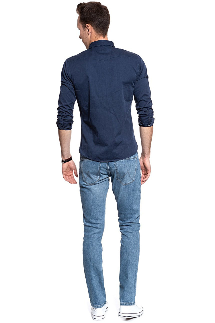 Джинси Wrangler Larston Slim Fit (W18S2324Z) Блакитний