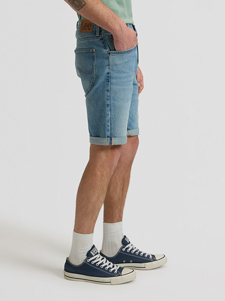 Шорты LEE 5 Pocket Short Regular Fit (112376920) Голубой