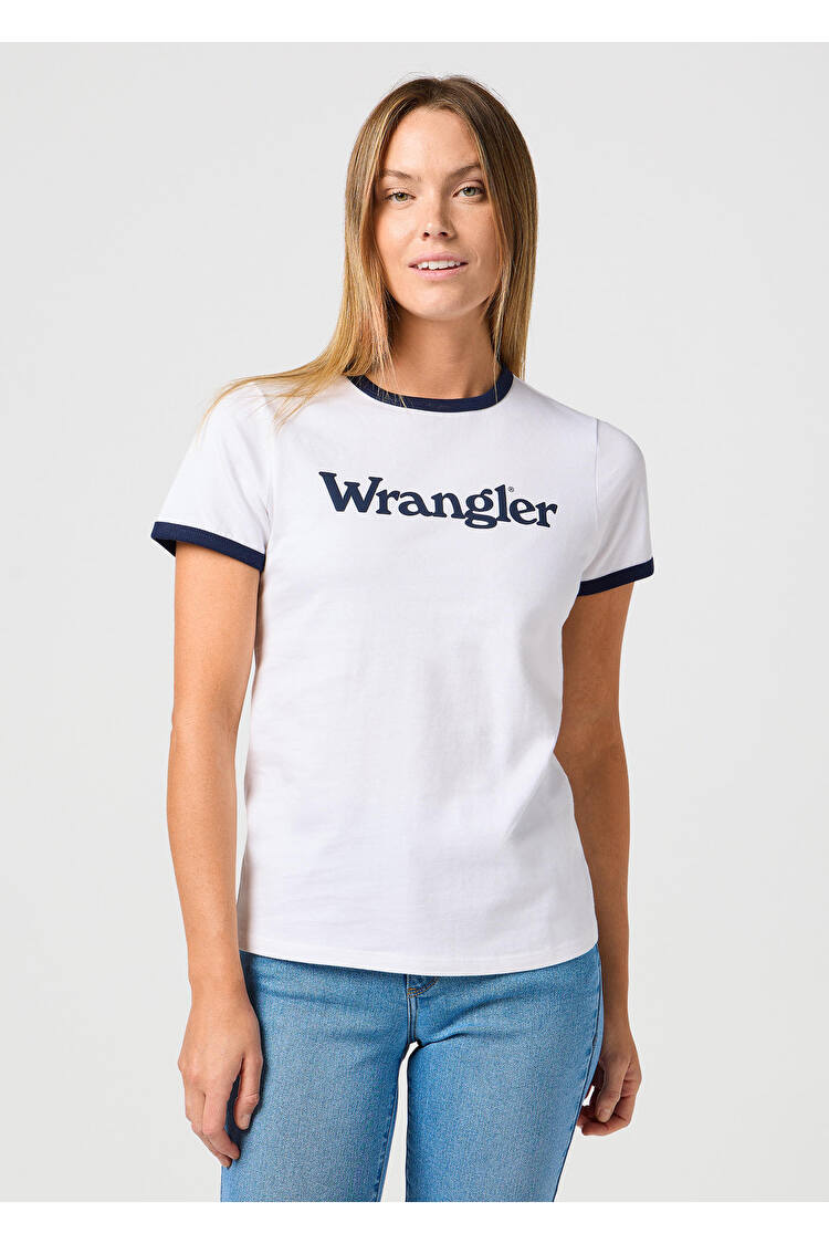 Футболка Wrangler Ringer Tee (112362321) Белый