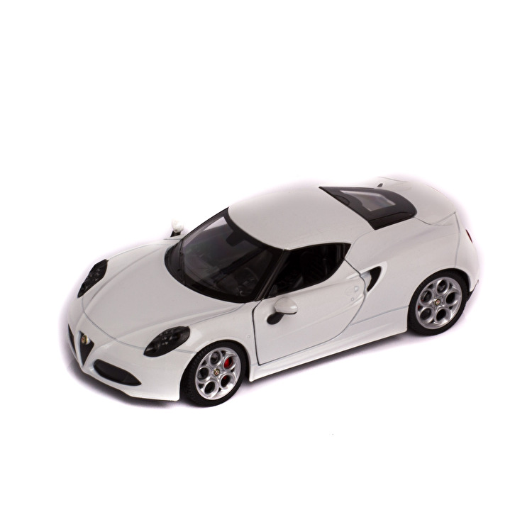 Модель автомобіля: Alfa 4 C Alfa Romeo 1:24 Welly (24048W/WHITE)