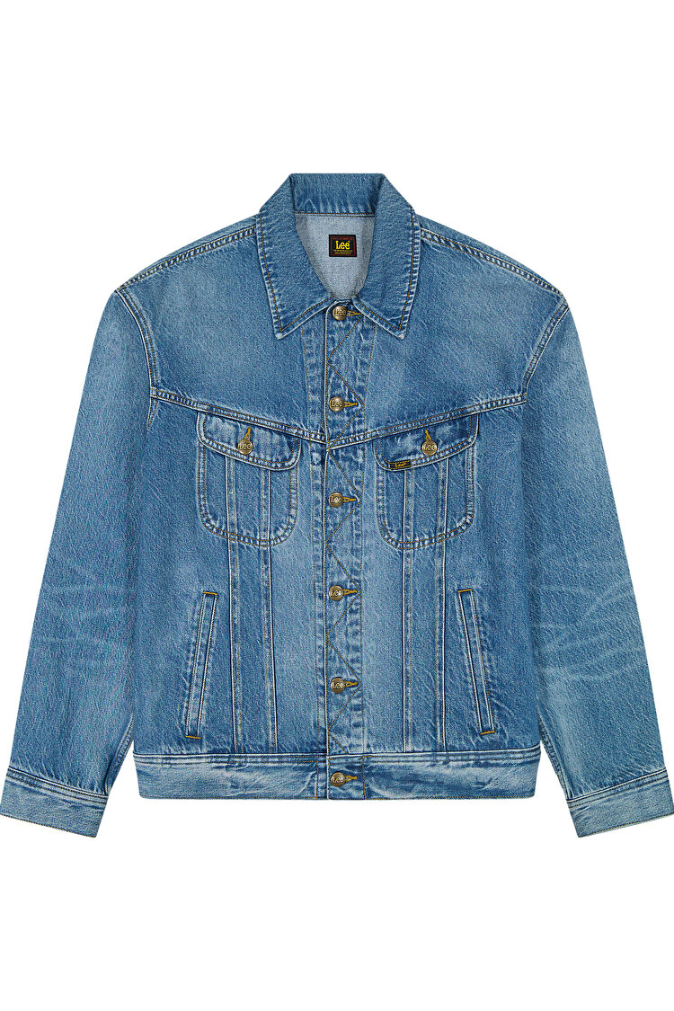Куртка джинсовая LEE RELAXED RIDER JACKET Relaxed Fit (112364153) Голубой