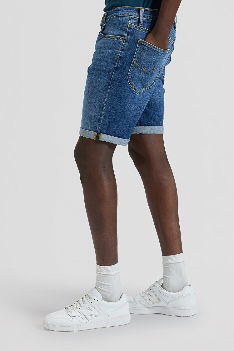 Шорты LEE RIDER SHORT Slim Fit (112376385) Голубой