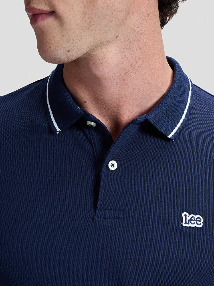 Поло LEE Pique Polo Regular Fit (112113693-L61ARL35) Темно-синий