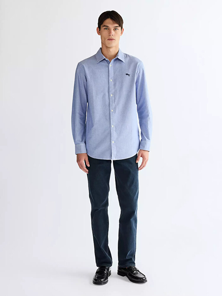 Сорочка Wrangler LS SHIRT Regular Fit (112350481) Блакитний