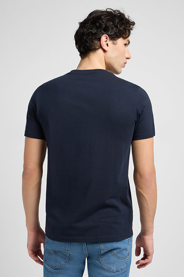 Футболка LEE WOBBLY LOGO TEE Regular Fit (112116126) Темно-синій