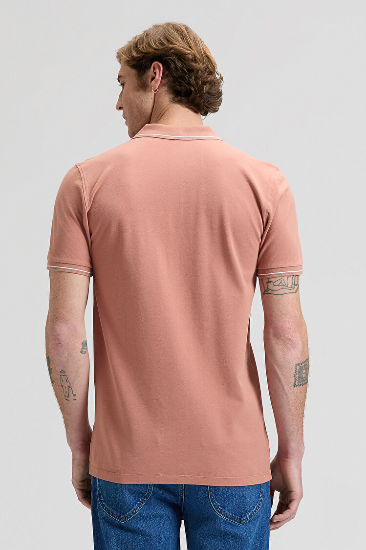 Поло LEE Pique Polo Regular Fit (112376515) Рожевий