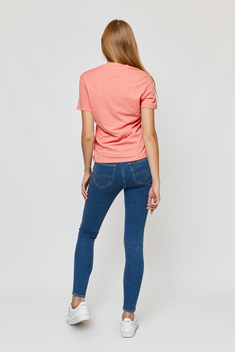 Футболка LEE Slim Logo Tee Slim Fit (L44NEPQJ) Розовый