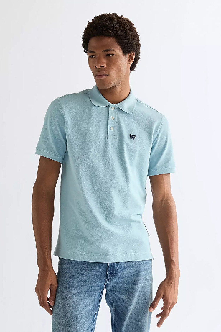 Поло Wrangler Polo shirt Regular Fit (112378001) Бірюзовий
