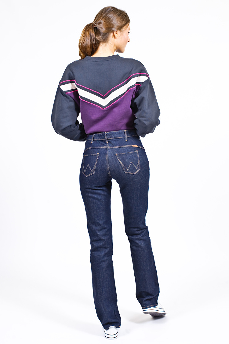 Джинси Wrangler Sara Narrow Regular Fit (W25ZX454T) Темно-синій