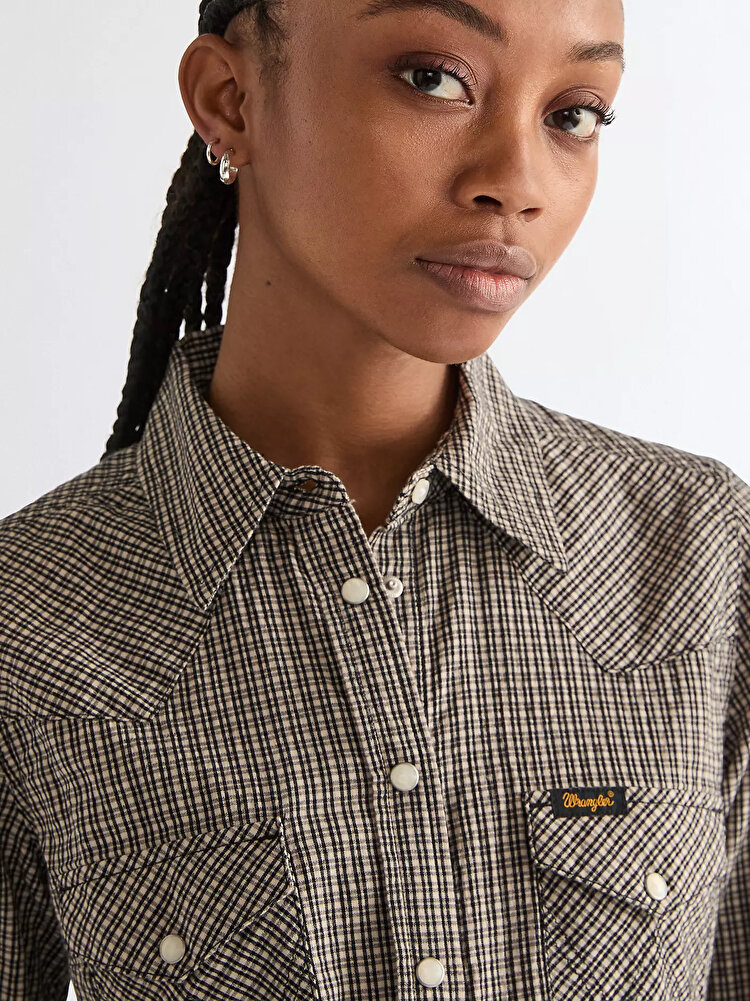 Рубашка Wrangler Western Shirt Slim Fit (112379004) Черный