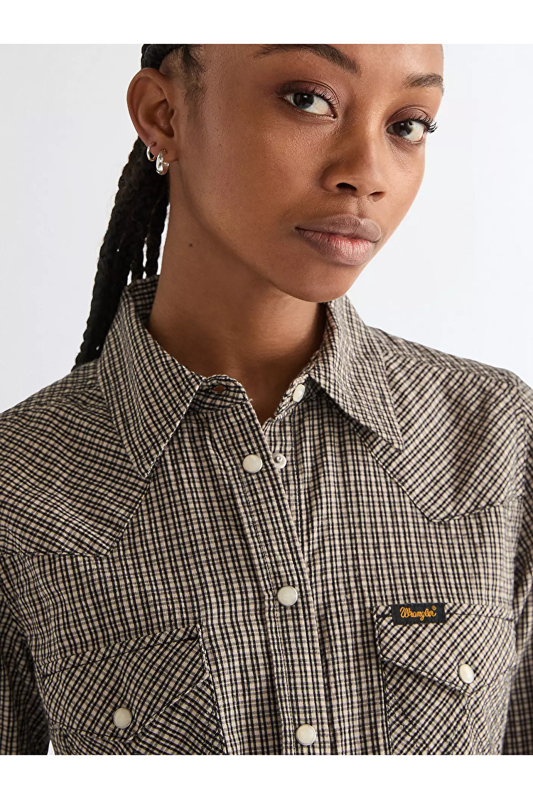 Сорочка Wrangler Western Shirt Slim Fit (112379004) Чорний