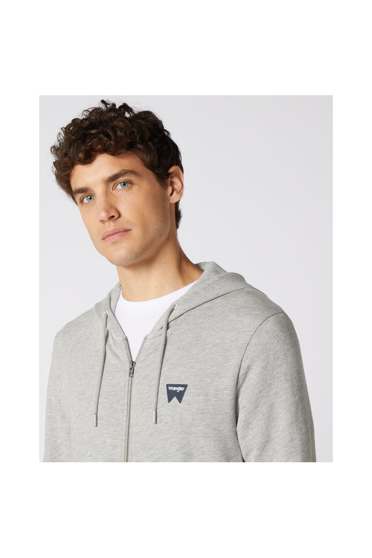 Толстовка Wrangler Sign Off Zipthru Regular Fit (W6B4HAX37) Серый