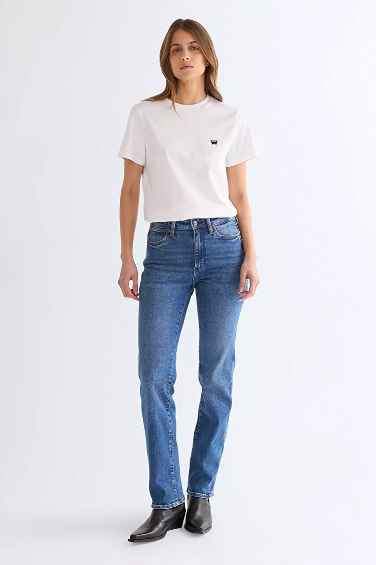 Джинси Wrangler STRAIGHT Straight Fit (112371166) Блакитний