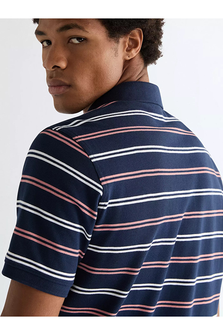 Поло Wrangler STRIPE POLO SHIRT Regular Fit (112378537) Блакитний