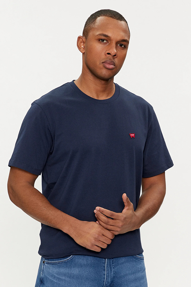 Футболка Wrangler Sign Off Tee (112350434) Синий