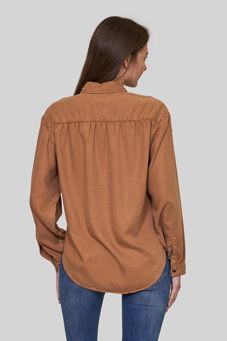 Сорочка LEE Floral Blouse Relaxed Fit (L49UBPSZ) Коричневий