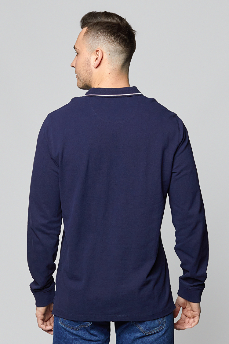 Поло LEE LS Pique Polo Regular Fit (L61VRL35) Темно-синій