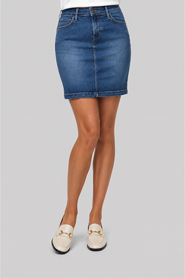 Спідниця LEE Mid Skirt Mid Skirt (L38JLTZJ) Синій