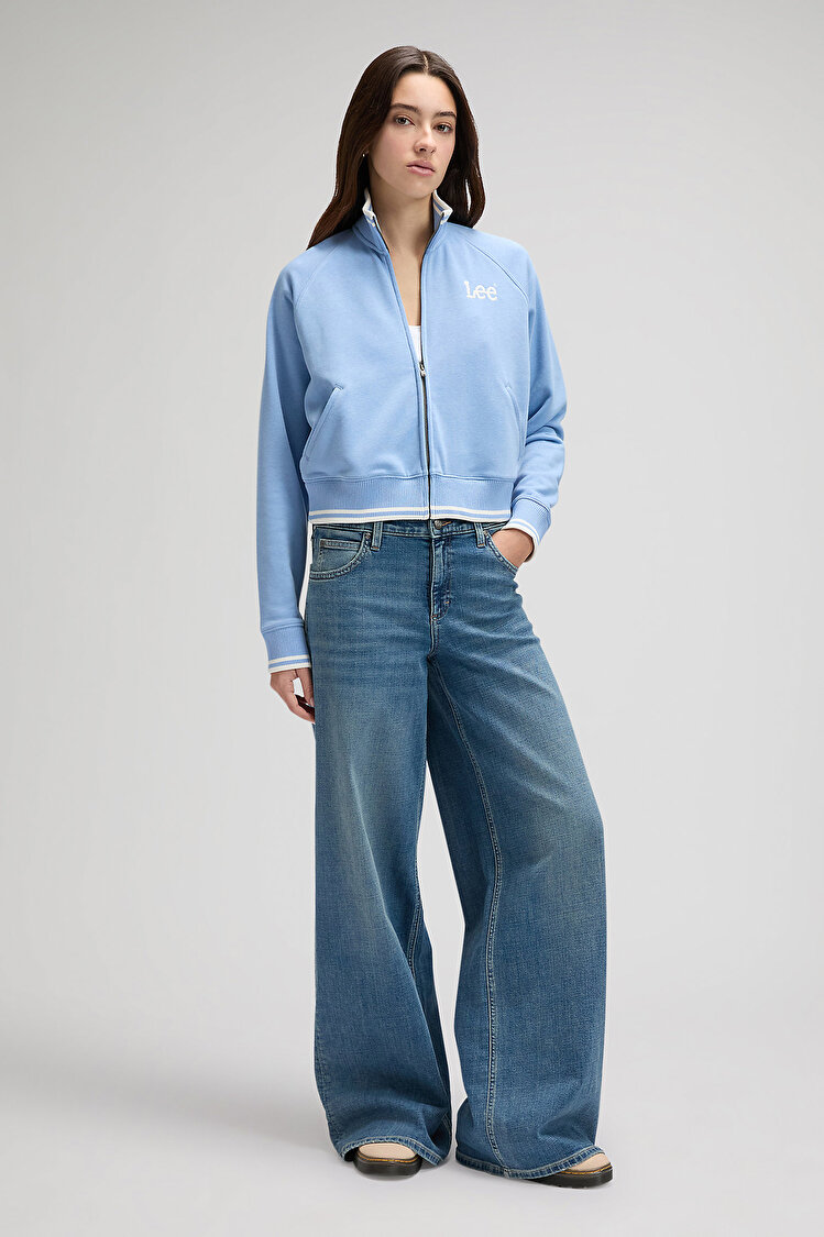 Світшот на блискавці LEE ZIP UP Relaxed Fit (112376984) Блакитний