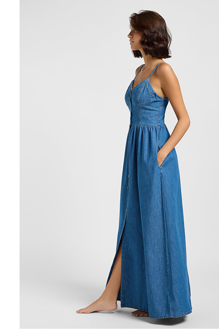 Платье LEE CORSET MAXI DRESS  (112363488) Голубой