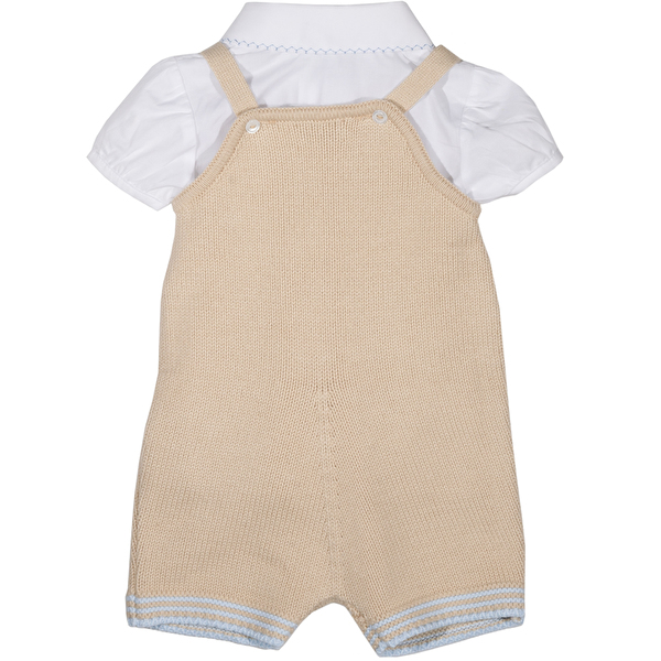 Комплект: Сорочка, комбінезон FOQUE Bebe (5318) Бежевий