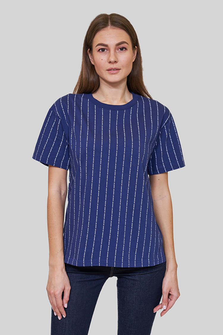 Футболка LEE AOP Logo Tee Loose Fit (L44RWNLH) Голубой