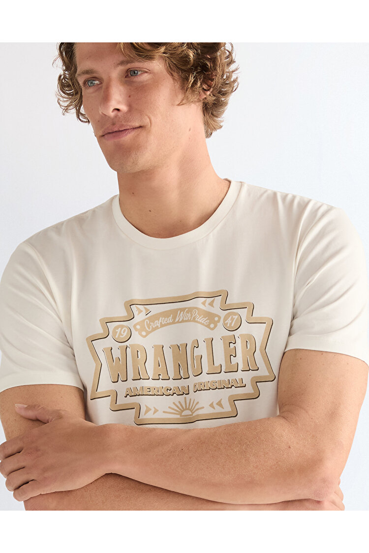 Футболка Wrangler Americana Tee Regular Fit (112378505) Белый