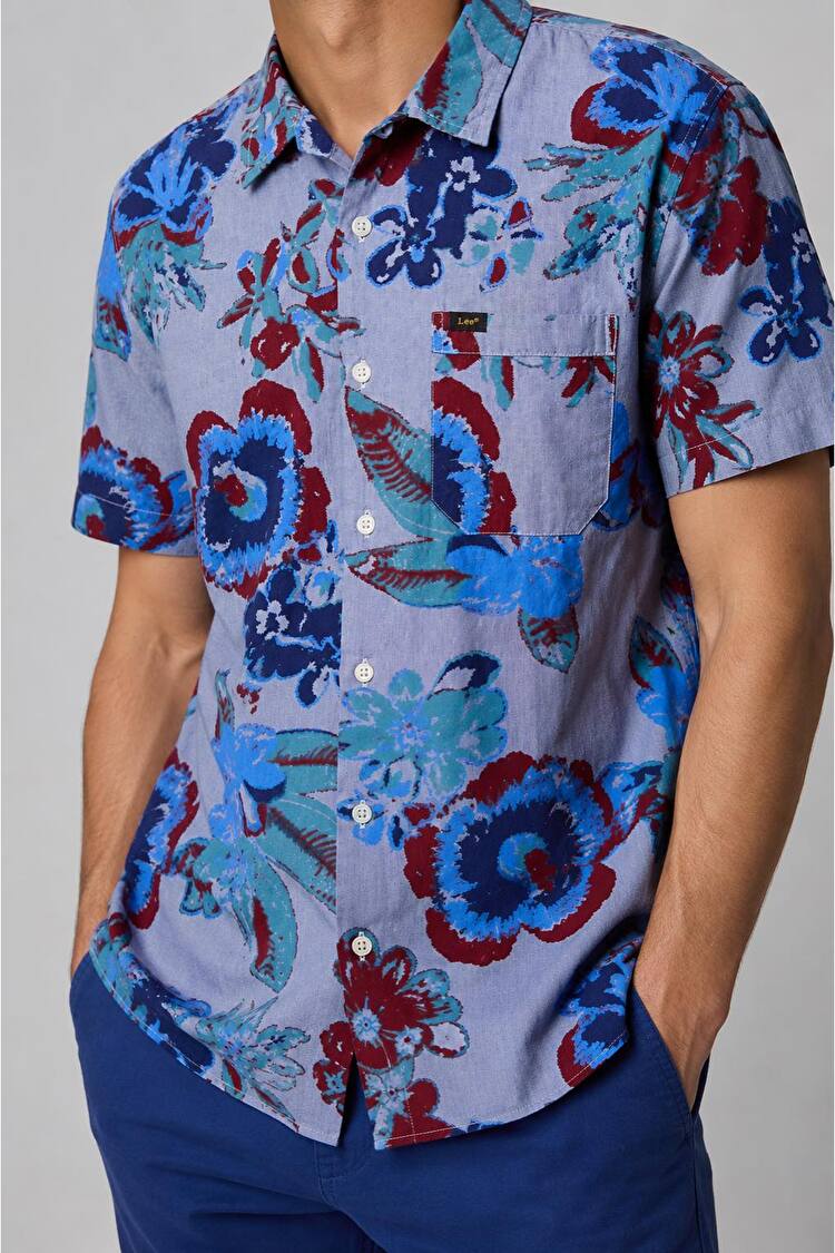 Сорочка LEE Seasonal Shirt Regular Fit (L66DMTLH) Блакитний